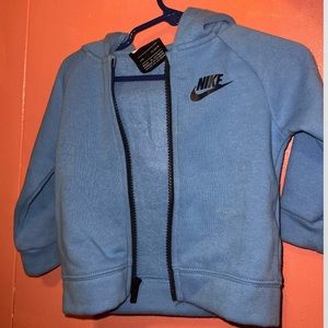 Kids Nike hoodie in blue